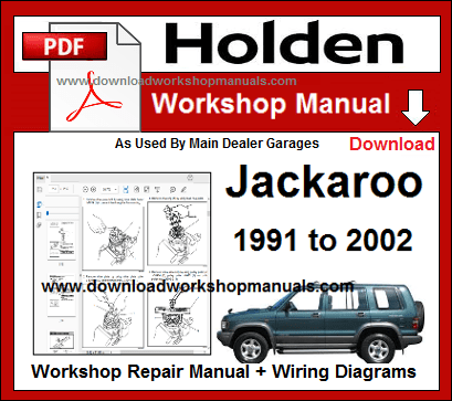 Holden Jackaroo Workshop Service Repair Manual pdf